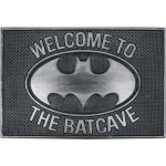 CurePink Gumová Batman Enter The Bacave (60 x 40 cm) šedá [GP85484] – Zboží Dáma
