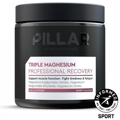 PILLAR Performance Triple Magnesium Powder prášek 200 g – Hledejceny.cz