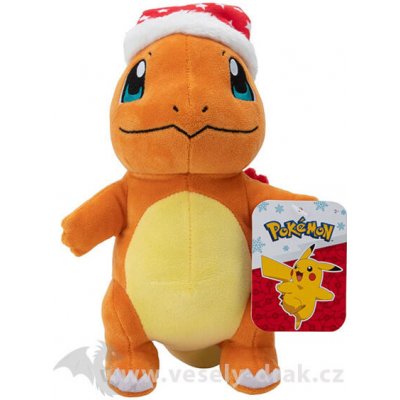 Jazwares Pokémon Charmander s vánoční čepkou 20 cm – Sleviste.cz