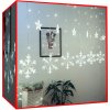 Vánoční osvětlení ISO TRADE Vánoční osvětlení venkovní vnitřní Světelný závěs hvězdy 138 LED studená bílá 5,7m
