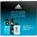 Adidas Ice Dive Men EDT 50 ml + deospray 150 ml + sprchový gel 250 ml dárková sada – Sleviste.cz