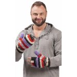 Vlněné převlékací rukavice červeno-fialové – Hledejceny.cz