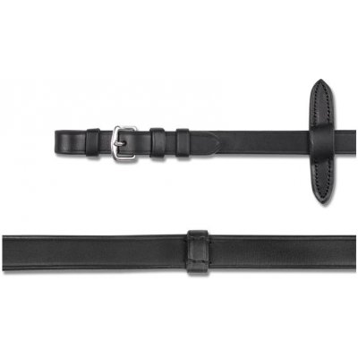 WALDHAUSEN Otěže kožené - extra dlouhé černé – Zboží Dáma