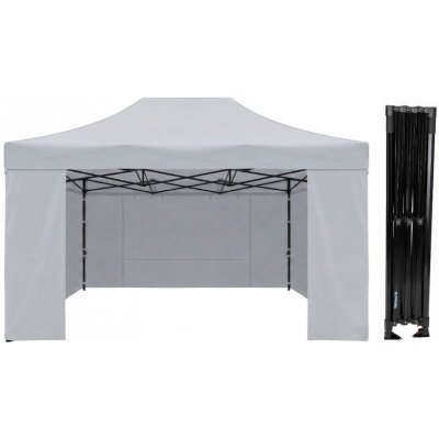TENTino STEEL HEXAGON 3x4,5 m 5A - ŠEDÁ – Hledejceny.cz