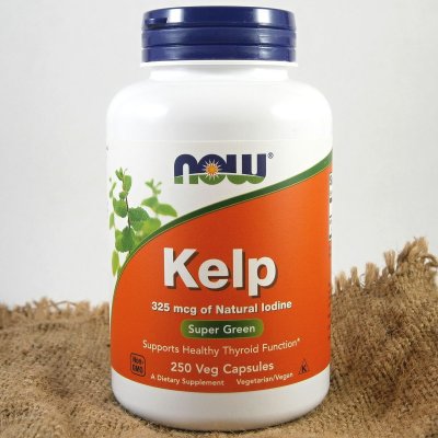 Now Foods Kelp s přírodním jódem 325 μg x 250 kapslí