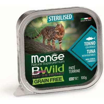 Monge BWild Grain Free Sterilised Tuňák se zeleninou 100 g – Hledejceny.cz