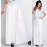 Fashionweek dlouhá maxi letní sukně ze vzdušného materiálu+pasek ZIZI278 bílá – Sleviste.cz