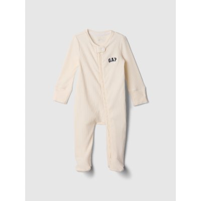 GAP Baby žebrovaný overal Bílá – Zboží Mobilmania
