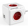 Proudová zásuvka PowerCube Original USB Red