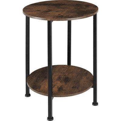 tectake 404217 odkládací stolek ballina 45x64cm - industriální dřevo tmavé, rustikální – Zboží Dáma
