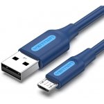 Vention COLLG USB 2.0 to Micro USB 2A, 1.5m, modrý