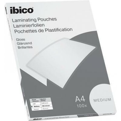 Laminovací fólie "Medium", 100 mikronů, A4, lesklá, 100 ks, IBICO 627309 – Hledejceny.cz