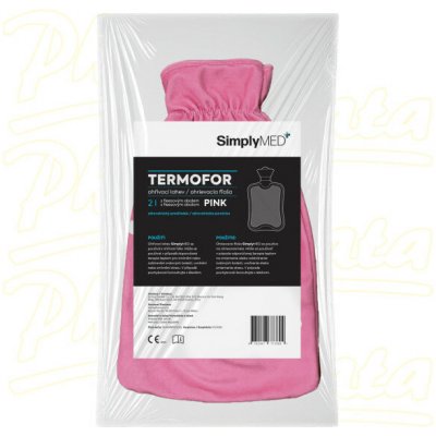 SimplyMed Termofor s fleesovým obalem 2 l Pink – Zboží Dáma