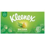 Kleenex Balsam papírové kapesníčky s výtažkem z měsíčku lékařského 3-vrstvé 64 ks – Sleviste.cz