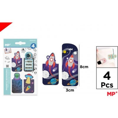 Magnetický záložky 4 ks - Vesmír – Hledejceny.cz