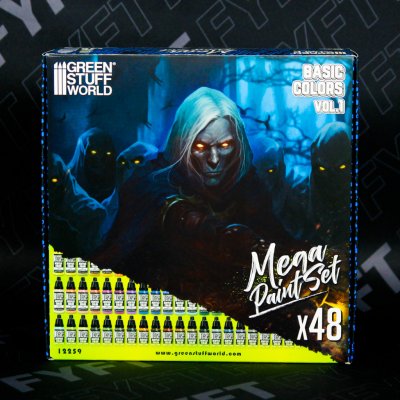 Green Stuff World mega paint set basic colors vol 1 – Sleviste.cz