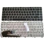 DeTech Klávesnice pro notebooky HP EliteBook 745, se stříbrným rámem, OEM