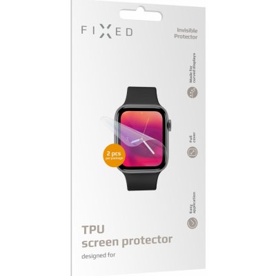 FIXED Invisible Protector TPU folie na displej pro Apple Watch 44mm Watch 42mm čirá / 2ks v balení FIXIP-434 – Zboží Mobilmania