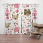 SABLIO Závěs Lesní zvířátka: 2ks 150x250cm – Hledejceny.cz