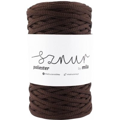 MILA Polyesterová šňůra 5mm/100m - ČOKOLÁDOVÁ – Zboží Mobilmania