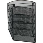DONAU Nástěnný odkladač Office Set, 315 x 440 x 120 mm, kov - černý – Zboží Mobilmania