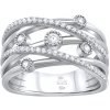 SILVEGO Luxusní stříbrný prsten Adhara se zirkony MWR02936