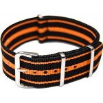 NATO Strap Černá / oranžová NTS033 šíře – Zbozi.Blesk.cz