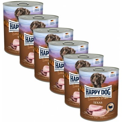 Happy Dog Sensible Pure Texas krůta 6 x 0,8 kg – Hledejceny.cz