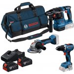 Bosch GSB + GWS + GBH + 3× GBA 5.0 Ah + GAL 12V/18V-80 0615A500AH – Sleviste.cz