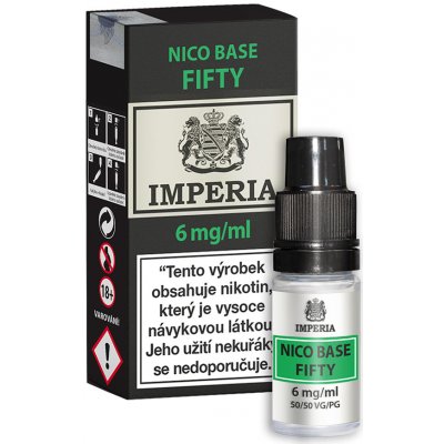 IMPERIA Nikotinová báze PG50/VG50 6mg 10ml – Zboží Dáma