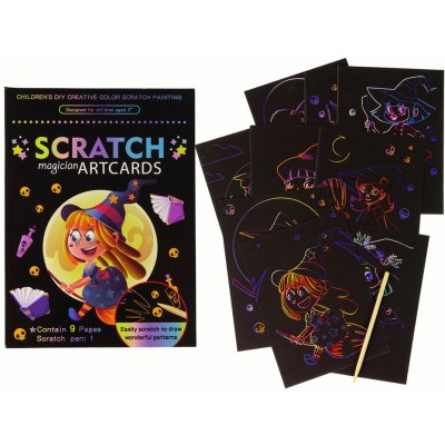 Mamido Stírací omalovánka pro děti Kouzelné čarodějnice – Zbozi.Blesk.cz