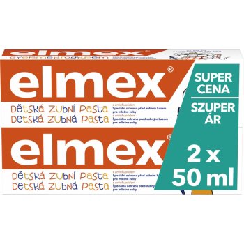 Elmex Caries Protection zubní pasta pro děti 0-6 years 2 x 50 ml