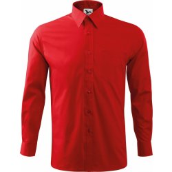 Malfini pánská popelínová košile s dlouhým rukávem červená