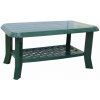 Zahradní stůl Mega Plast, plastový stůl Club, 90 x 55 cm, 44 cm, tmavě zelený