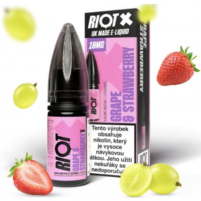 Riot X Salt Grape & Strawberry 10 ml 10 mg – Hledejceny.cz
