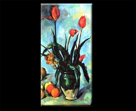 Obraz, reprodukce, Paul Cézanne : Váza s tulipány, 25x50 cm od 375 Kč -  Heureka.cz