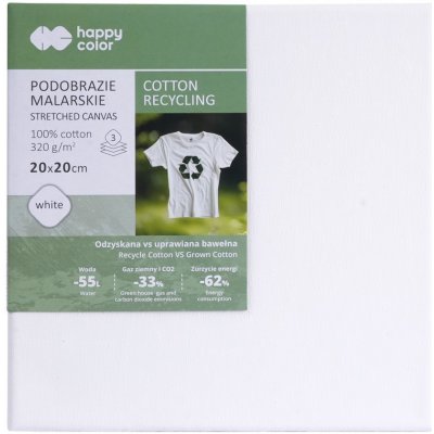 Happy color Malířské plátno Happy Color 20x20 cm na rámu recyklovaná bavlna – Zboží Dáma