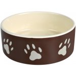 Trixie Miska keramická pes s béž.tlapkami 0,8 l 16 cm – Zbozi.Blesk.cz