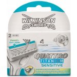 Wilkinson Sword Quattro Titanium Sensitive 4 ks – Sleviste.cz