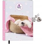 Diář se zámkem Sweet Pets Pejsek, 13x17,5cm – Sleviste.cz