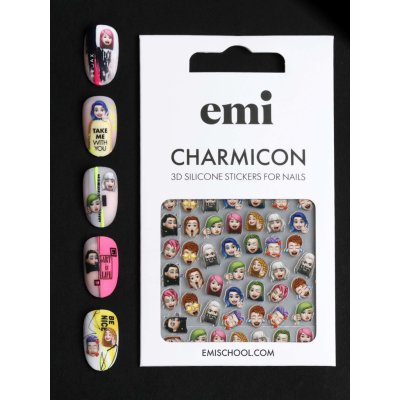 E.Mi Charmicon 3D Silicone Stickers 203 Emoji samolepka – Zboží Dáma