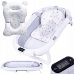 Primabobo Skládací vana Premium s teploměrem a polštářkem Grey – Zboží Dáma