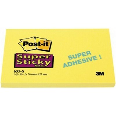 Bloček samolepicí 3M Post-it 655S žlutý 76x127 mm – Hledejceny.cz
