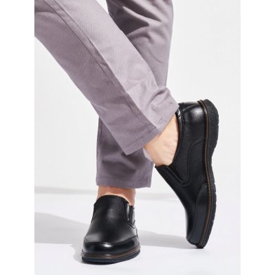Stylové pánské černé polobotky – Zboží Dáma