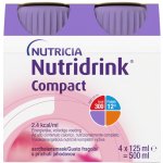 NUTRIDRINK COMPACT S PŘÍCHUTÍ JAHODOVOU POR SOL 4X125ML – Hledejceny.cz