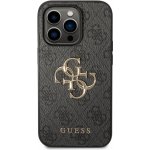 Pouzdro Guess PU 4G Metal Logo iPhone 15 Pro šedé – Zboží Mobilmania