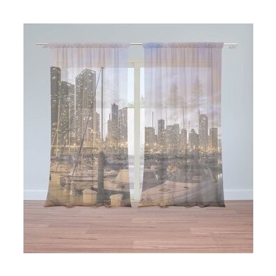 Sablio Záclony Městský přístav: 2ks 150x250cm – Hledejceny.cz