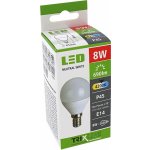 Trixline LED žárovka 8W E14 P45 studená bílá – Sleviste.cz