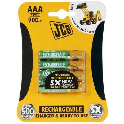 JCB RTU AAA 900mAh 4ks JCB-HR31000RC-4B – Zboží Živě