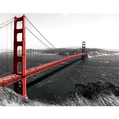 IMPOL TRADE 154VEXL Vliesová fototapeta Golden Gate Bridge rozměr 208 cm x 146 cm